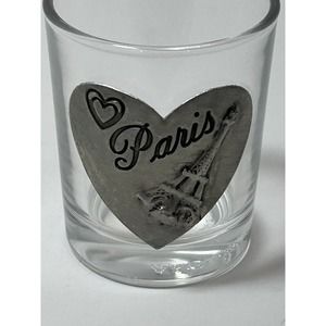 Paris Metal Decor Shot Glass
